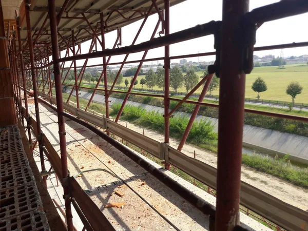 Lavori Corso Sul Cantiere Impresa — Foto Stock