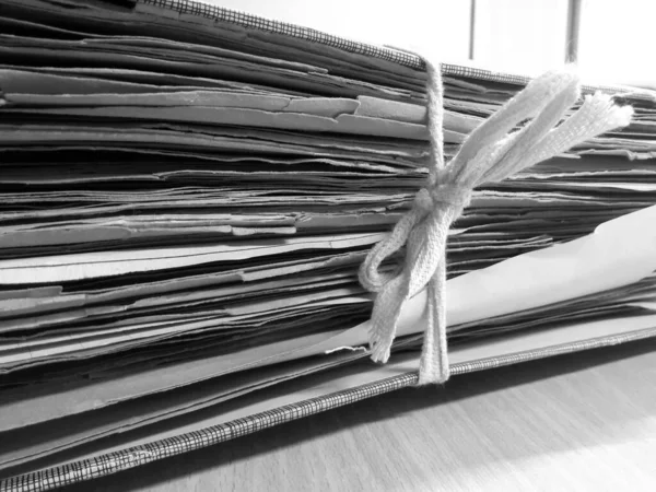 Vecchi Documenti Depositati Ufficio Affari — Foto Stock