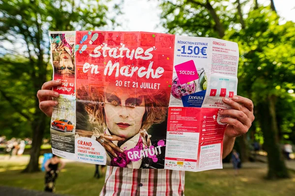 Marche Famenne Belgium August 2019 Event Called Statues Marche Showing — Stock Photo, Image