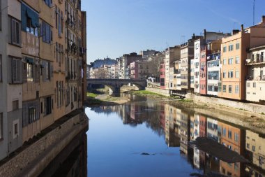 Katalonya, İspanya 'daki Girona Nehri
