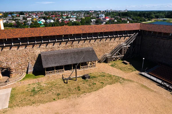 Vista Panorámica Del Castillo Medieval Lida Lida Bielorrusia Castillos Europa — Foto de Stock