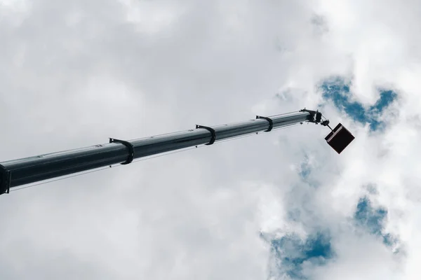 Elevado Berço Céu Guindaste Carro Guindaste Caminhão Mais Alto Com — Fotografia de Stock