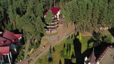 11 Ağustos 2020 Grodno bölgesindeki Ozerny Sanatoryumunun en iyi manzarası.