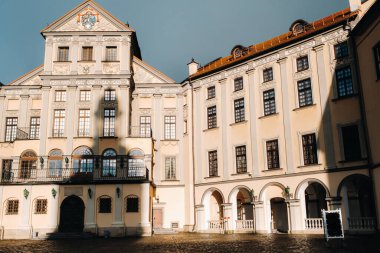 Nesvizh 'deki ortaçağ kalesi, Minsk bölgesi, Belarus. Nesvizh kalesi..