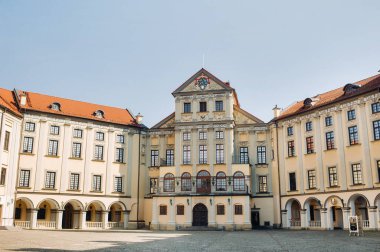 Nesvizh 'deki ortaçağ kalesi, Minsk bölgesi, Belarus. Nesvizh kalesi..