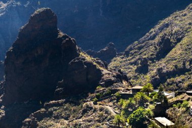 İspanya 'nın maskeli köyü, Tenerife' nin popüler turizm beldesi Maskeli Köyü.