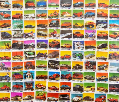 28 Mart 2021, Minsk, Belarus. Hobi olarak Oto Moto sakız ambalajları topluyorum..