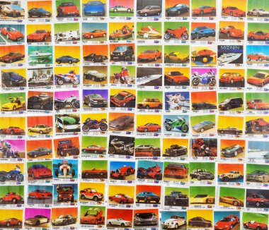 28 Mart 2021, Minsk, Belarus. Hobi olarak Oto Moto sakız ambalajları topluyorum..