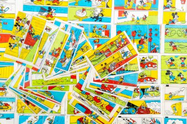 28 Mart 2021, Minsk.Belarus. Donald 'ın sakız ekleme yerleri fotoğraflanmış..