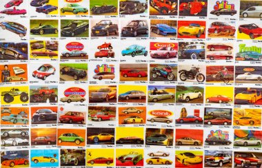 28 Mart 2021, Minsk, Belarus. TURBO sakızından antika ambalajlar toplamak hobi.