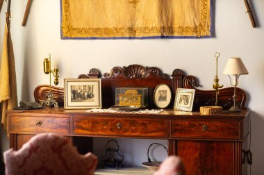12 Ekim 2018. Toskana bölgesindeki Vada kasabası yakınlarındaki Villa Graziani 'nin içinde. İtalya..