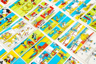 28 Mart 2021, Minsk.Belarus. Donald 'ın sakız ekleme yerleri fotoğraflanmış..