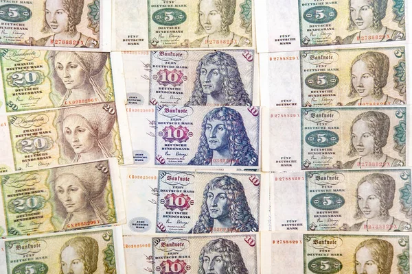 ドイツマルクの旧ヨーロッパ通貨のコピー — ストック写真
