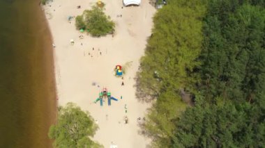 Zaslavsky rezervuarının seti ya da Minsk kenti yakınlarındaki Minsk Denizi. Beyaz Rusya