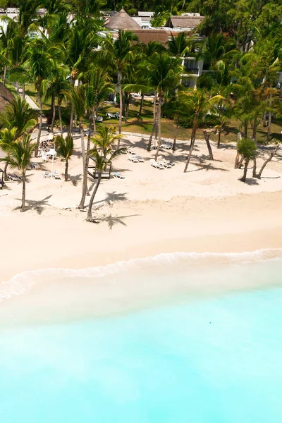 Utsikt Från Höjden Stranden Indiska Oceanen Mauritius — Stockfoto