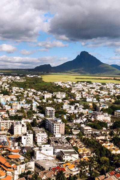 Panoramautsikt Från Ovan Över Staden Och Bergen Mauritius Mauritius Island — Stockfoto