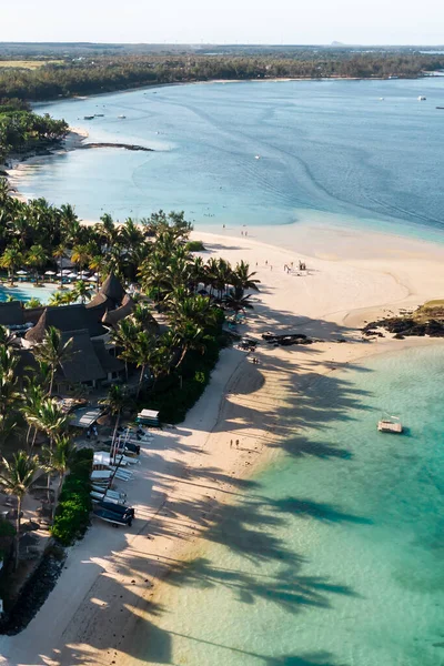 Utsikt Från Höjden Den Östra Kusten Mauritius Flyger Över Den — Stockfoto