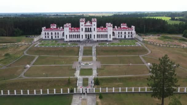 Der Puslovsky Palast Sommerschloss Kossovsky Weißrussland — Stockvideo