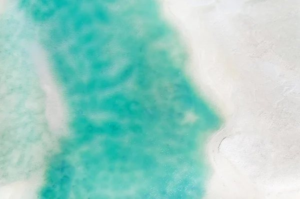 Vista Dall Alto Una Spiaggia Tropicale Onde Che Infrangono Una — Foto Stock