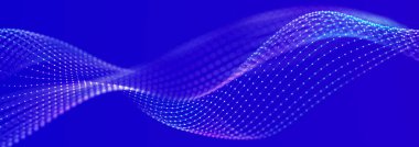 Noktalı ve çizgili çokgen arkaplan. Ağ bağlantısı yapısı. Bilim ve teknoloji. 3d oluşturma