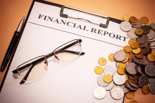 Finansal durum gösterimi. Muhasebe ve finans. İş konsepti