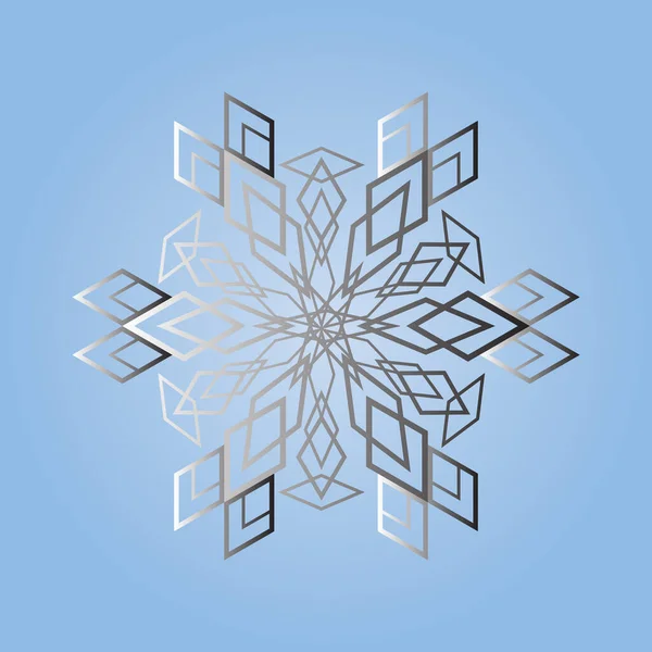 Snowflakes Design Winter Christmas Design Background Vector New Year Winter — Stock Photo, Image