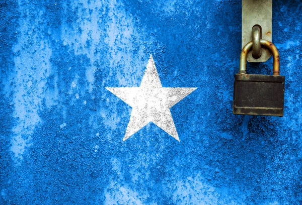 Somalia Flagga Konsistens Mall Coronavirus Pandemi Länder Kan Stängas Lås — Stockfoto