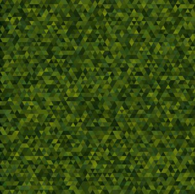 Koyu yeşilin çeşitli tonlarında. Vektör çokgen bir şekilde yapılır. Çay arkaplanı etiketi için boş.