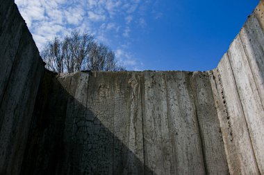 Otoyol inşaatı. İnşaat viyadük alanı.