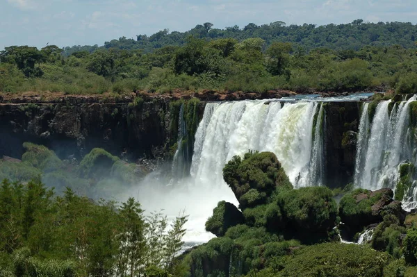 Водопад Игуасу Одно Новых Семи Чудес Природы Объект Всемирного Наследия — стоковое фото