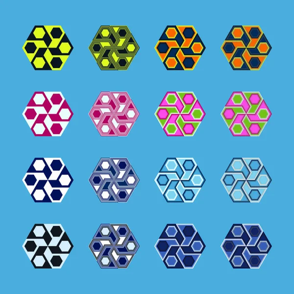 Набір Логотипів Інь Янь Піктограми Зроблені Різними Варіантами Стилю — стокове фото
