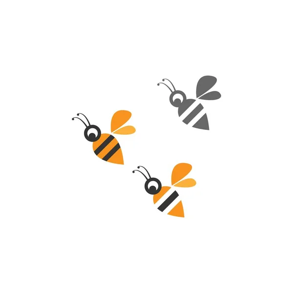 Bee Logo Icon Creative Design Illustration — Stock Vector