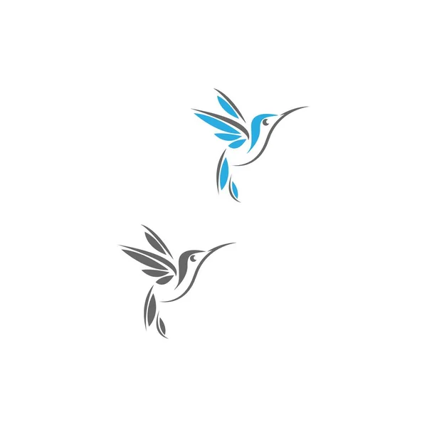 Sinekkuşu logo simgesi yaratıcı tasarım şablonu