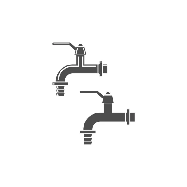 Faucet Tap Spigot Icon Design Template — Stock Vector