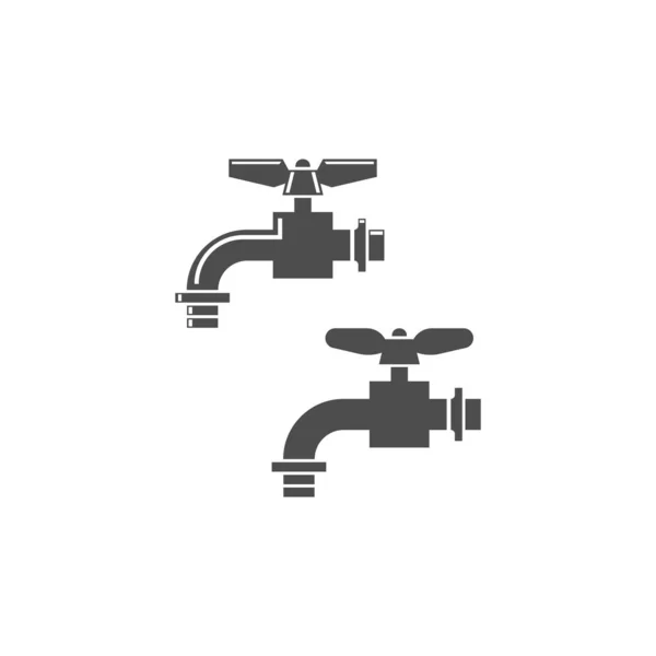 Faucet Tap Spigot Icon Design Template — Stock Vector