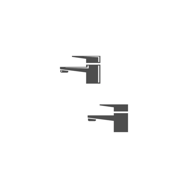 Wasserhahn Wasserhahn Zapfen Design Vorlage Für Symbole — Stockvektor