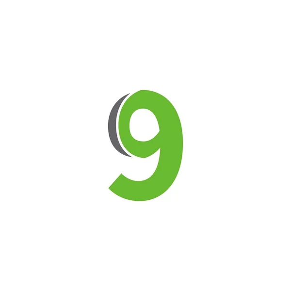 Numéro Logo Icône Conception Concept Illustration — Image vectorielle