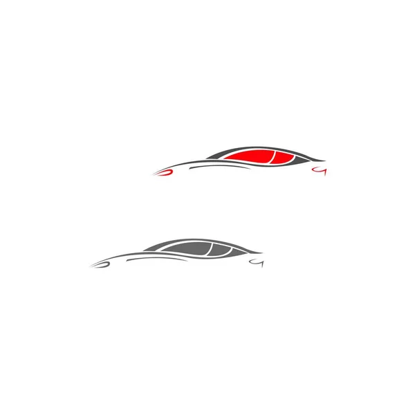 Auto Carro Ilustração Logotipo Vetor Modelo — Vetor de Stock