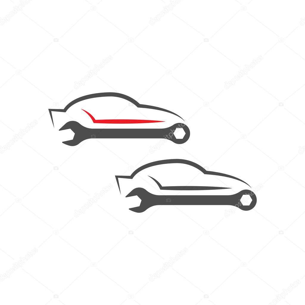Auto car illustration logo vector template