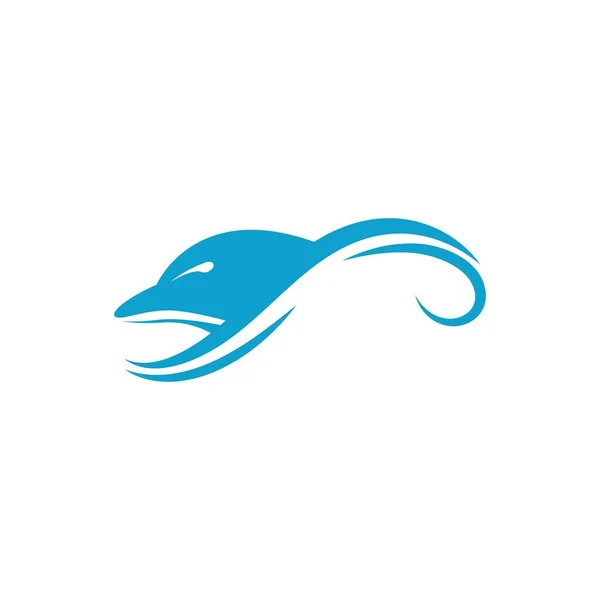 Dolphin Logo Icon Design Konzept Vektor Vorlage Illustration — Stockvektor