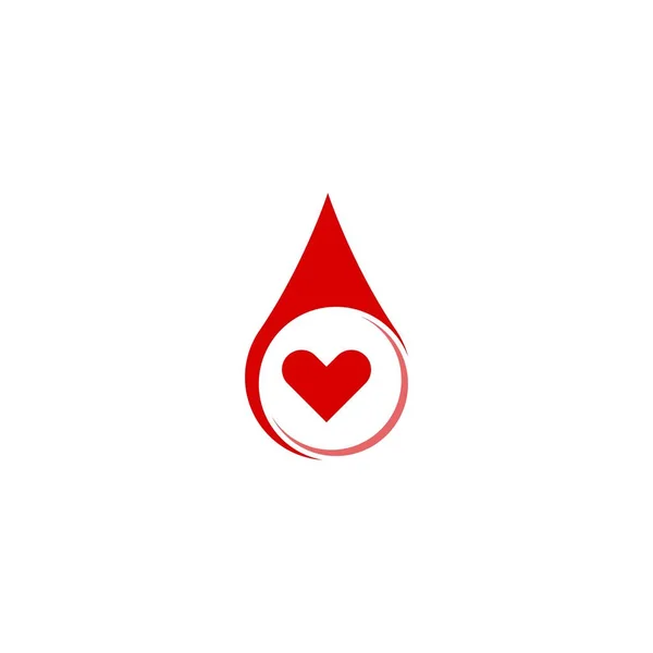 Bloed Logo Pictogram Ontwerp Vector Illustratie Template — Stockvector