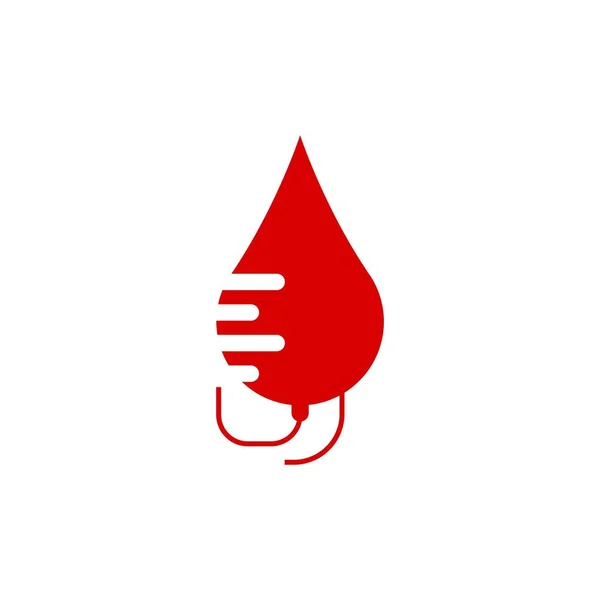 Шаблон Векторной Иллюстрации Логотипа Крови — стоковый вектор