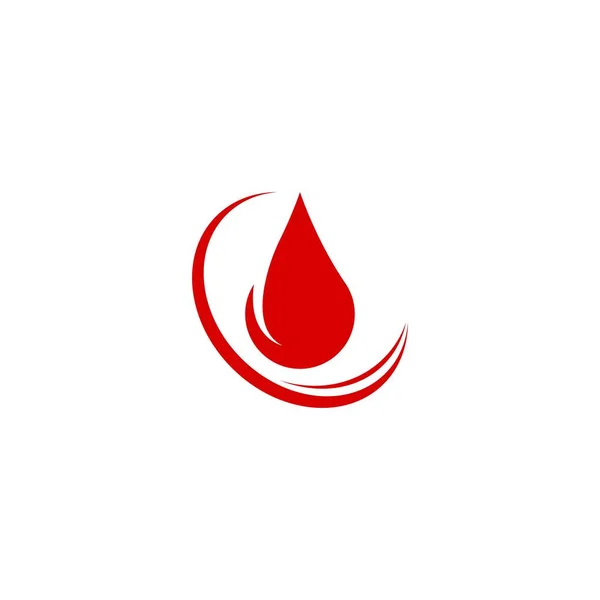 Modelo Ilustração Vetor Ícone Logotipo Sangue —  Vetores de Stock