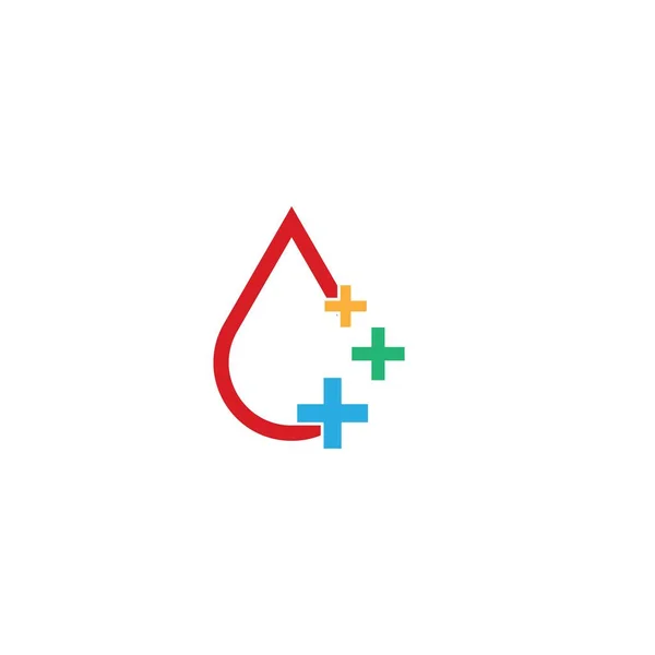 Дизайн Піктограм Логотипу Крові Векторні Ілюстрації Шаблон — стоковий вектор
