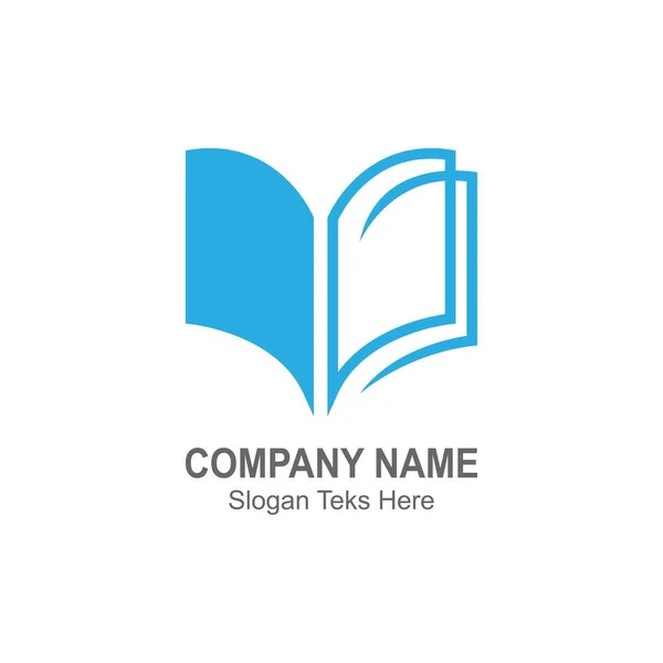 Kitap logosu tasarım şablonu çizimi