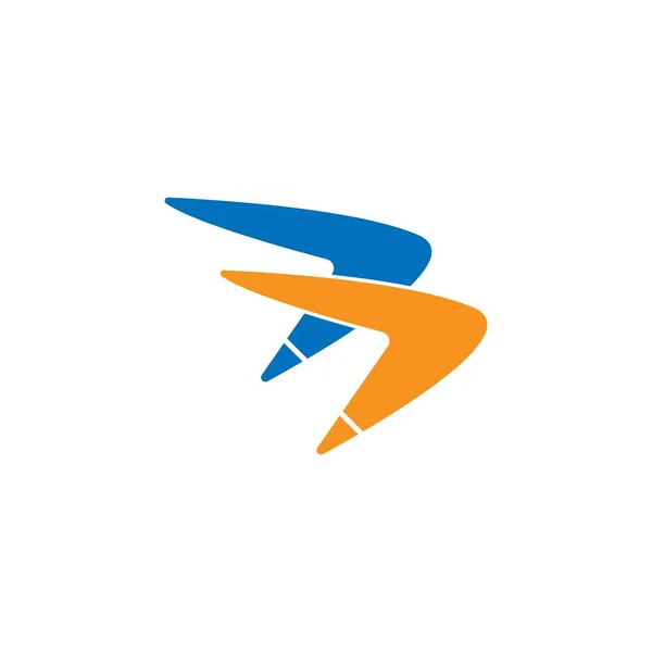 Ілюстрація Логотипу Бумеранга Векторний Плоский Дизайн — стоковий вектор