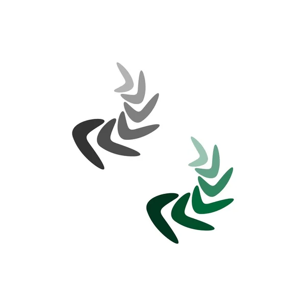 Boomerang Logo Icono Ilustración Vector Diseño Plano — Archivo Imágenes Vectoriales