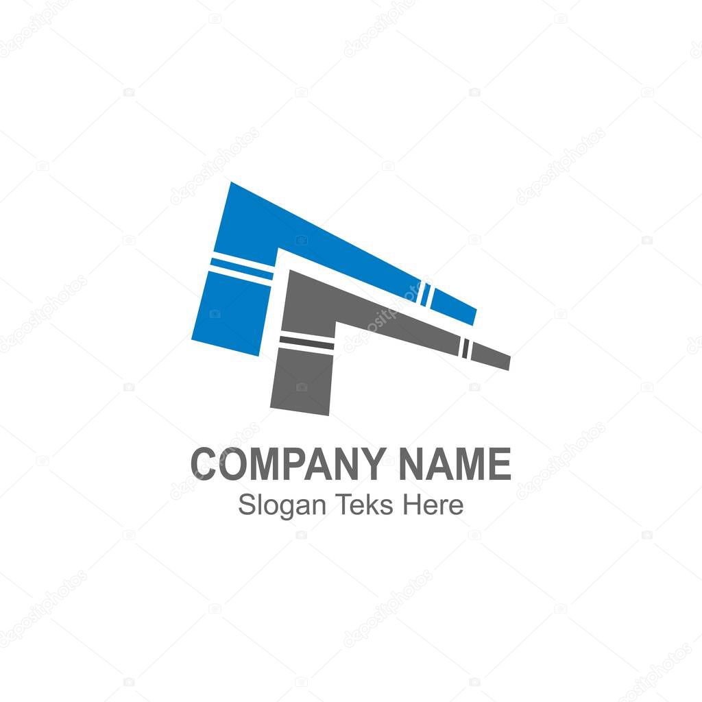 Boomerang logo icon illustration vector flat design