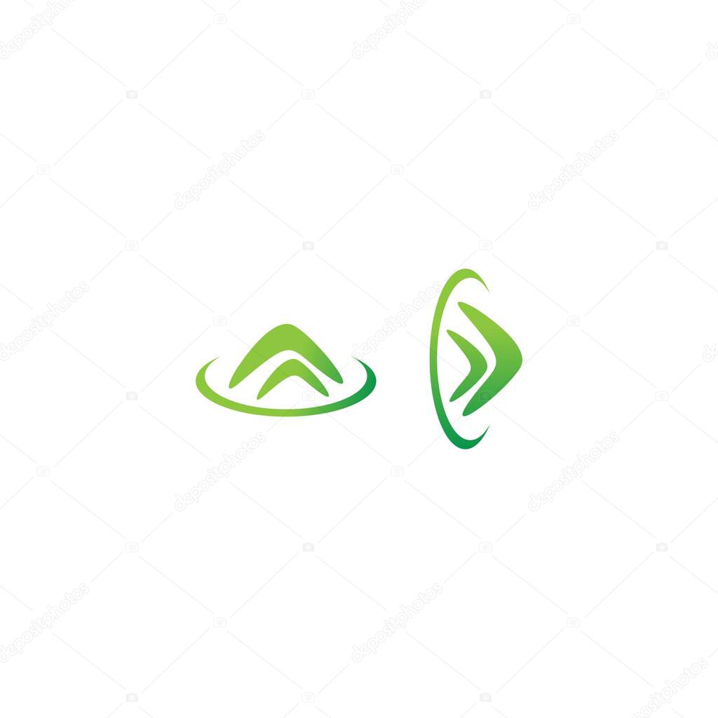Boomerang logo icon illustration vector flat design