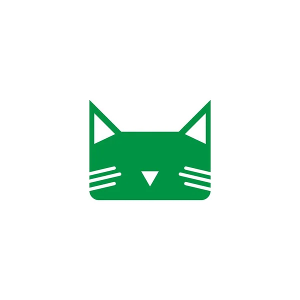 Kot Ikona Logo Projekt Ilustracja Wektor Szablon — Wektor stockowy